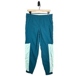 Women's Reebok Teal 'Dragonfly' Windbreaker Tracksuit Joggers Pants Size Medium